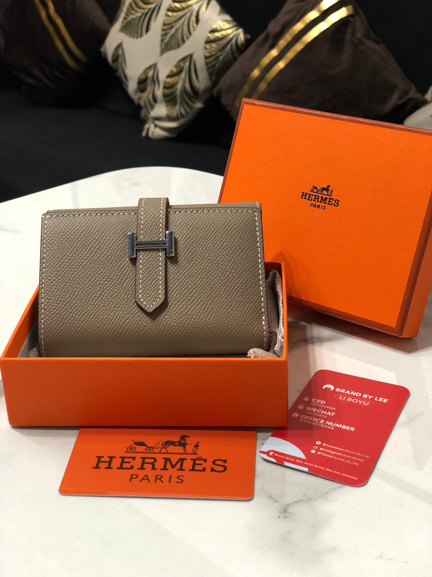 Hermes Bearn Compact Wallet