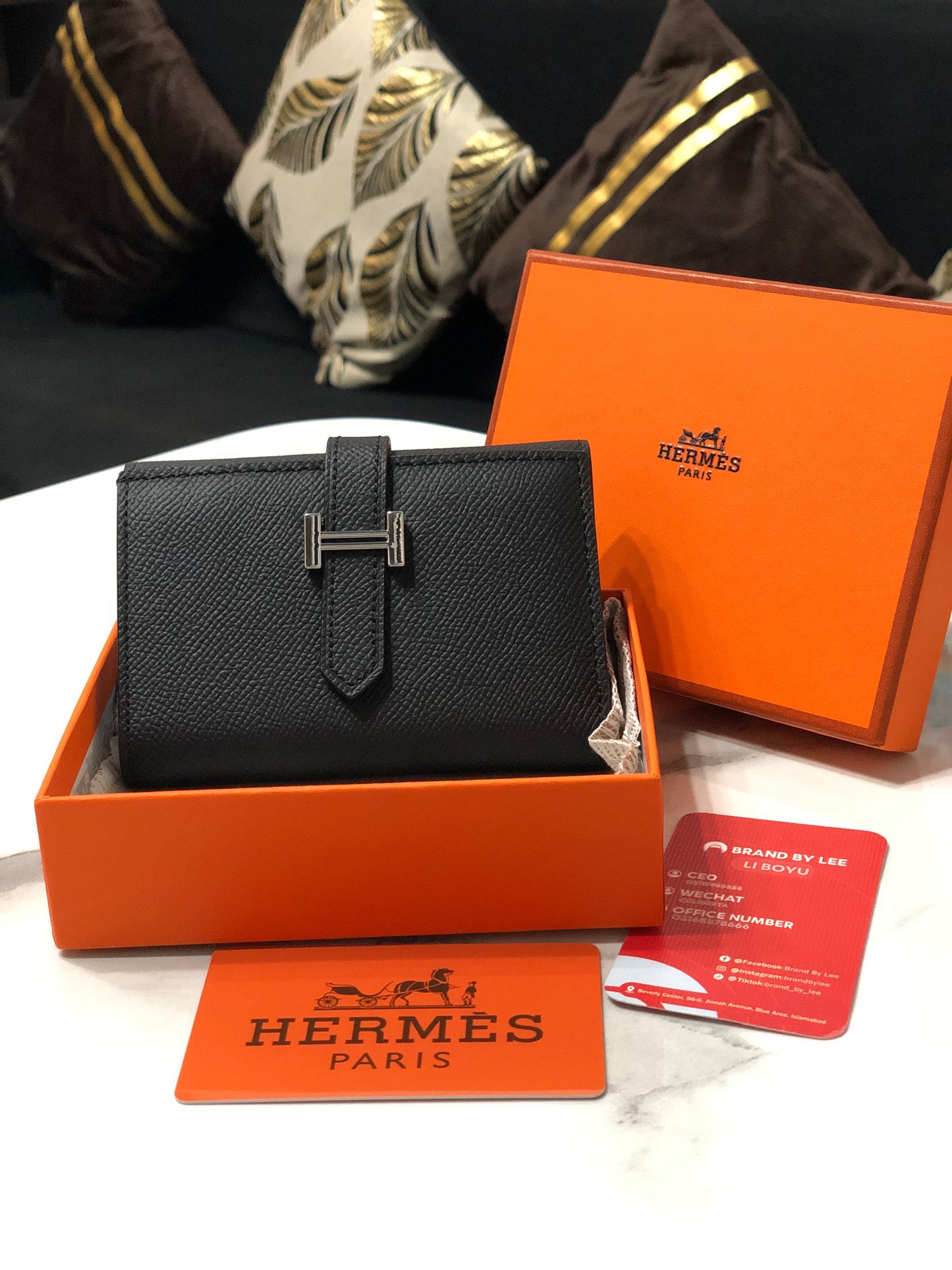 Hermes Bearn Compact Wallet