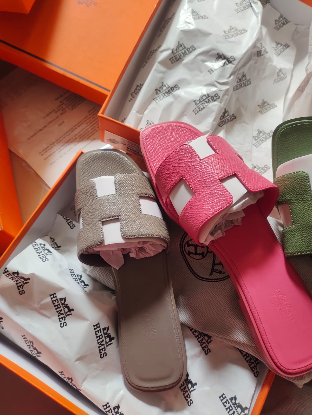 Hermes slippers all colours available