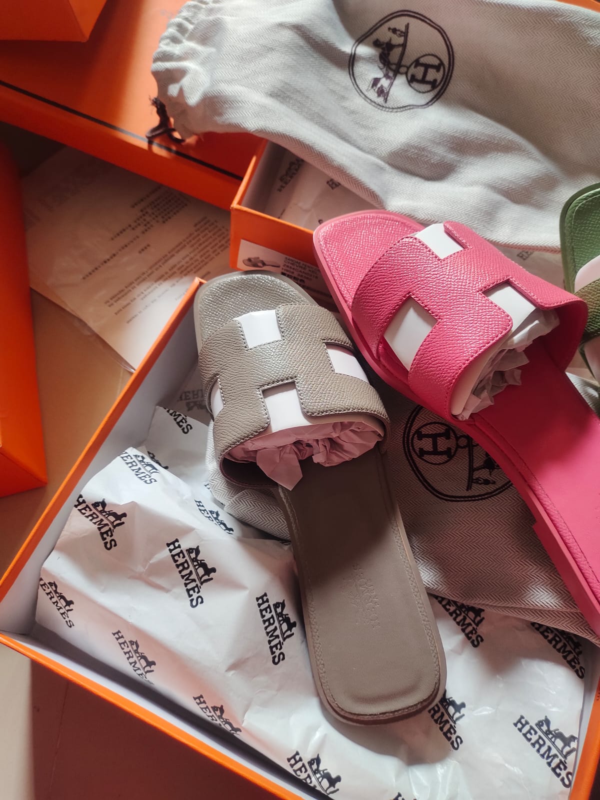 Hermes slippers all colours available