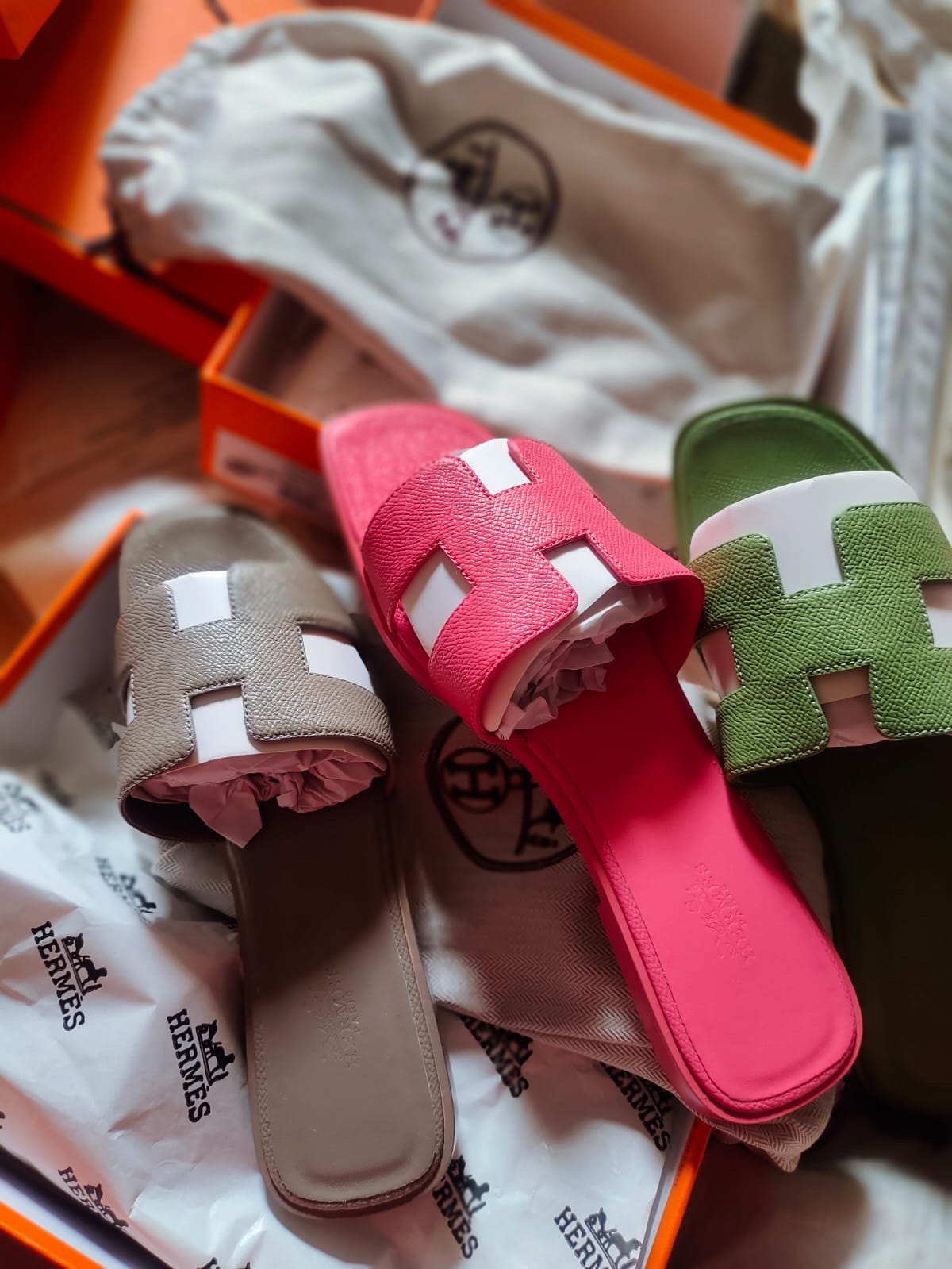 Hermes slippers all colours available