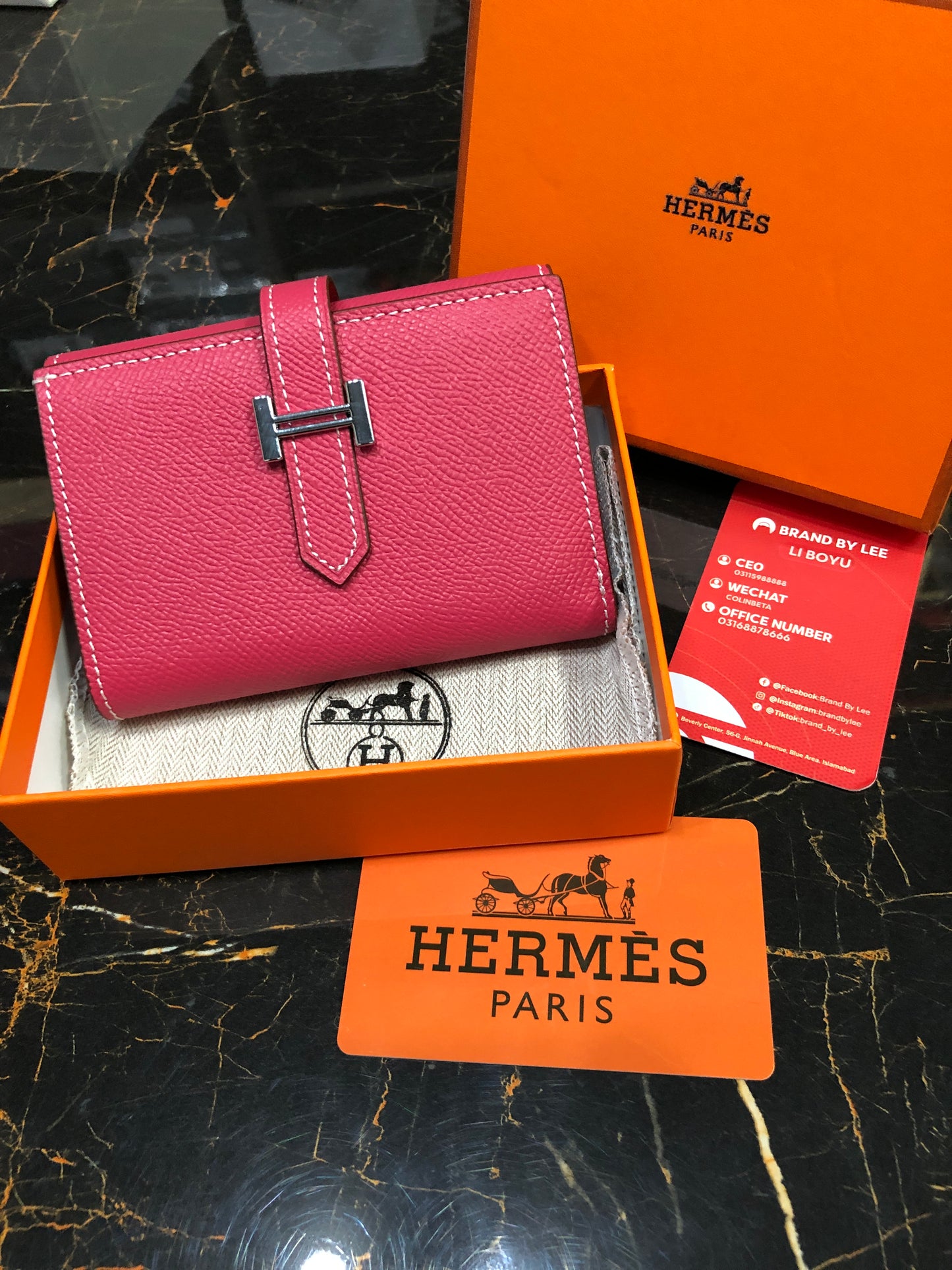 Hermes Bearn Compact Wallet