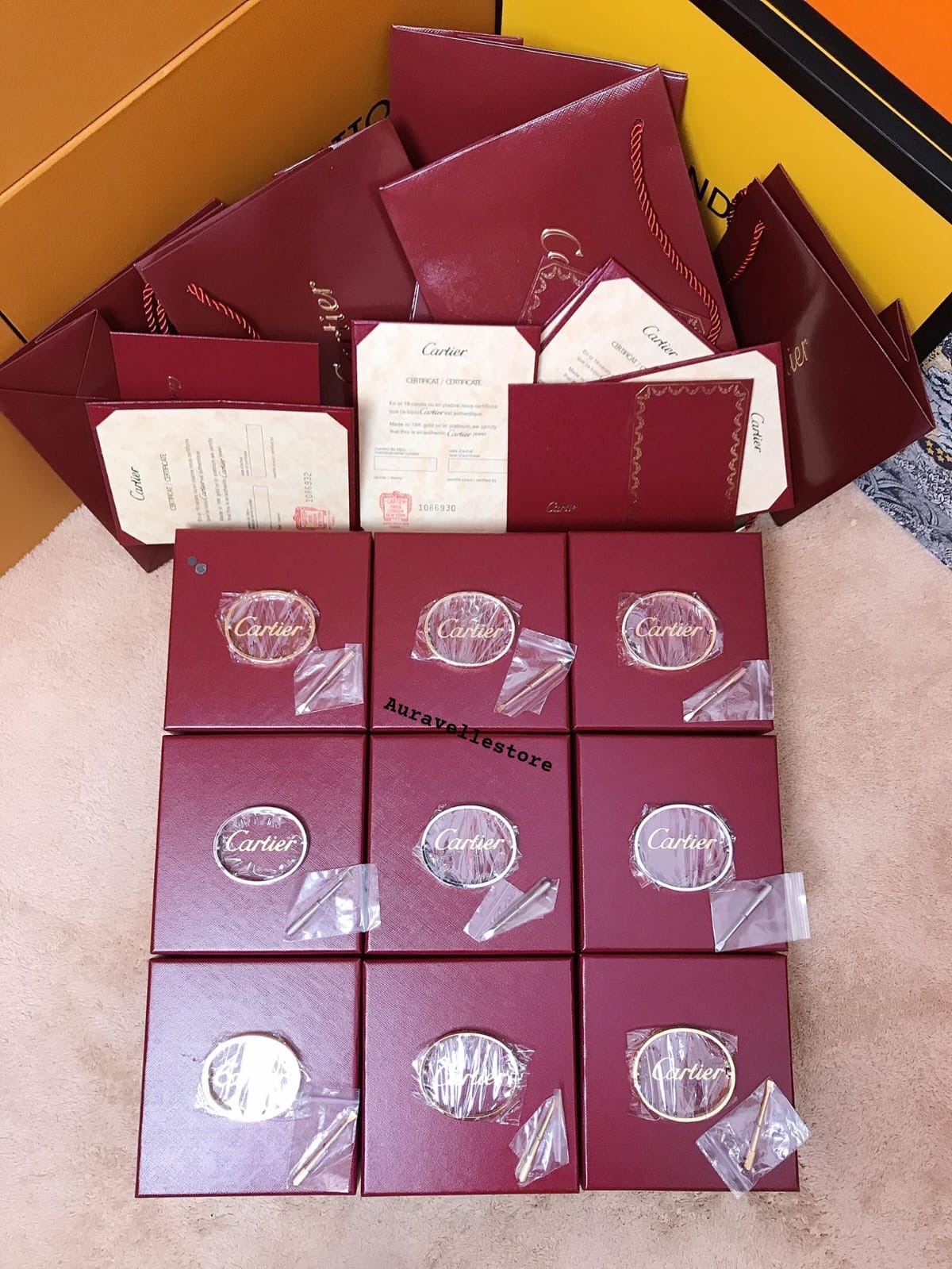 Cartier Braclete with complete packaging