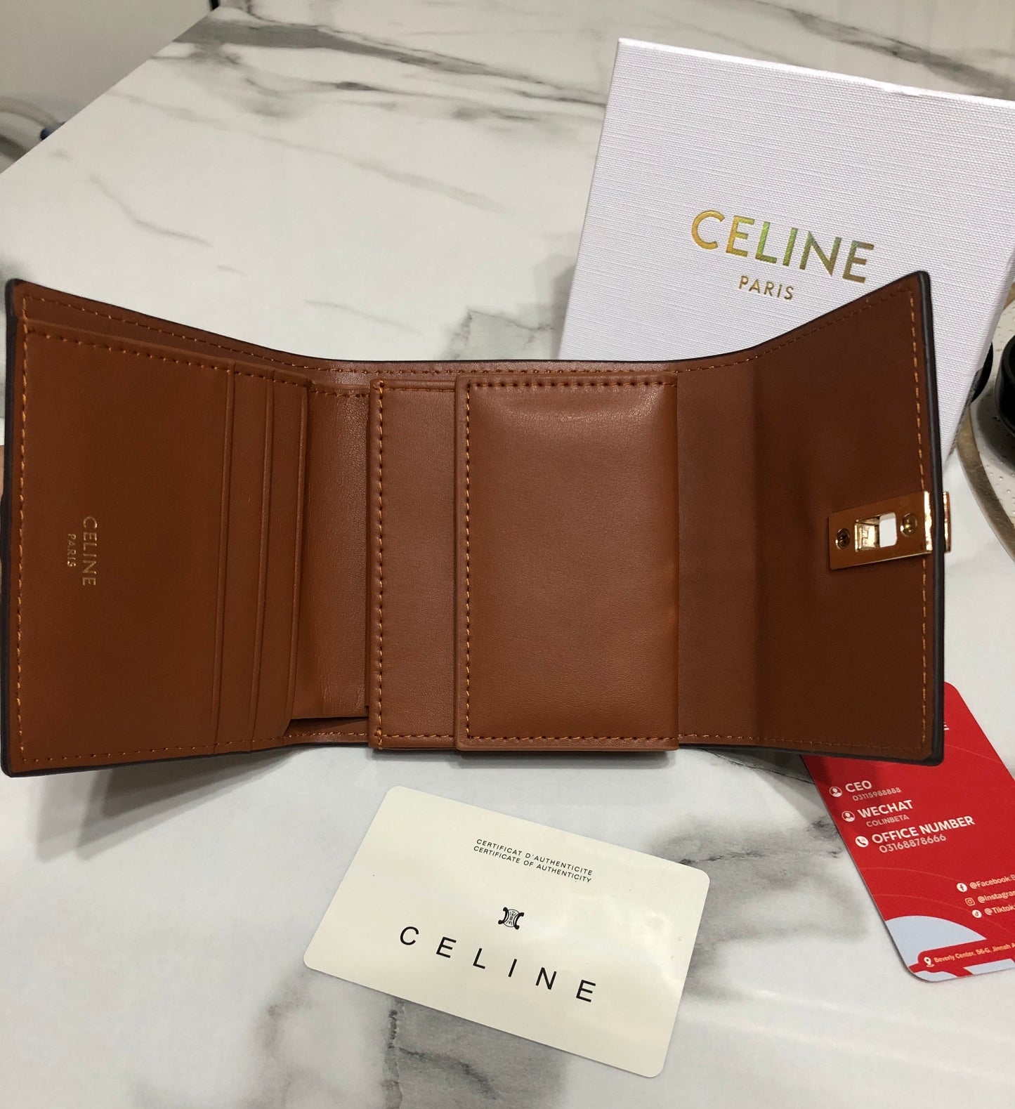 Celine Small Trifold Wallet