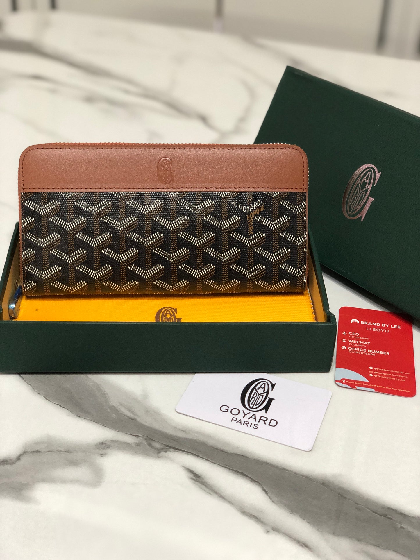 Goyard Matignon Zip Around GM Wallet